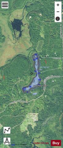 Scotchman Lake depth contour Map - i-Boating App - Satellite