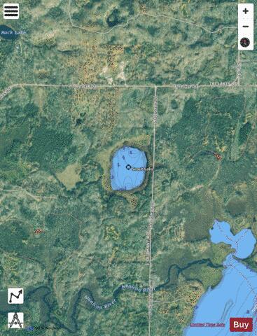 Scout Lake B depth contour Map - i-Boating App - Satellite