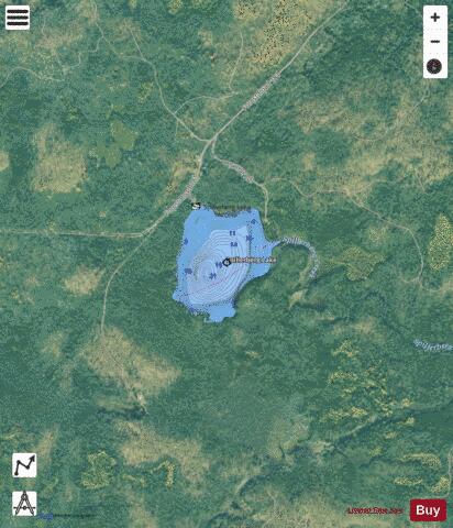 Spillerberg Lake depth contour Map - i-Boating App - Satellite