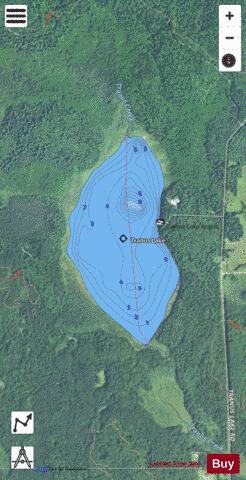 Tranus Lake depth contour Map - i-Boating App - Satellite