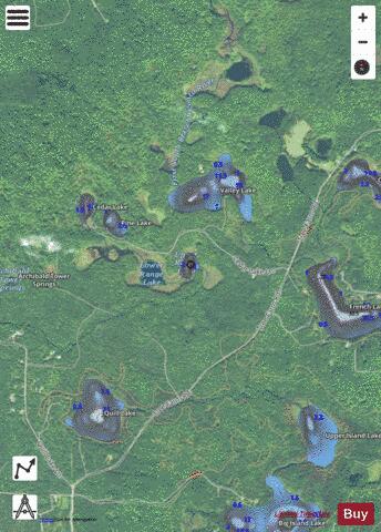 Upper Range Lake depth contour Map - i-Boating App - Satellite