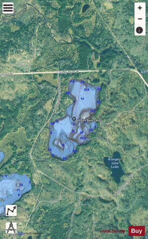 White Bass Lake depth contour Map - i-Boating App - Satellite