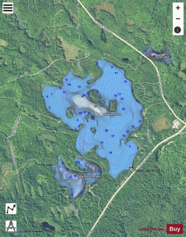 Wildcat Lake depth contour Map - i-Boating App - Satellite