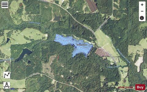 Coffee County Public Fishing Lake depth contour Map - i-Boating App - Satellite