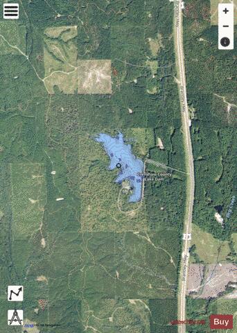 Crenshaw County Public Fishing Lake depth contour Map - i-Boating App - Satellite