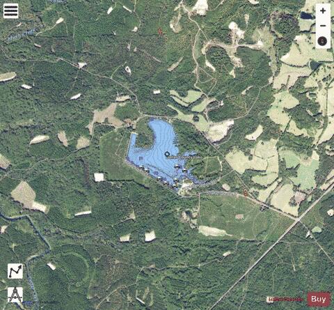 Dallas County Public Fishing Lake depth contour Map - i-Boating App - Satellite