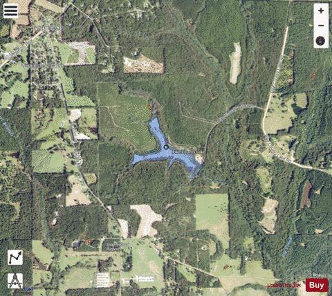 Pike County Public Fishing Lake depth contour Map - i-Boating App - Satellite