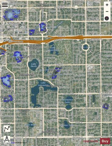 Lake Weldona depth contour Map - i-Boating App - Satellite