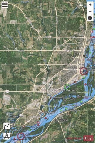 Upper Mississippi River section 11_510_761 depth contour Map - i-Boating App - Satellite