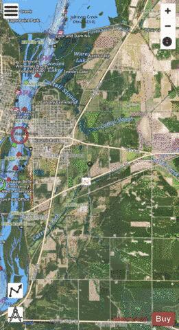 Upper Mississippi River section 11_511_761 depth contour Map - i-Boating App - Satellite