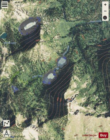 Big Hawk Lake depth contour Map - i-Boating App - Satellite