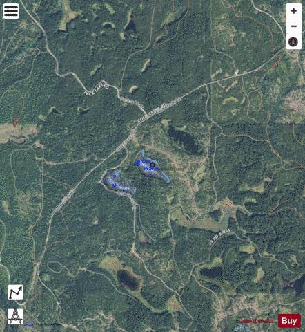 Fran Lake depth contour Map - i-Boating App - Satellite