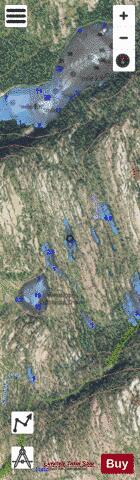 Necklace Lake #3 depth contour Map - i-Boating App - Satellite