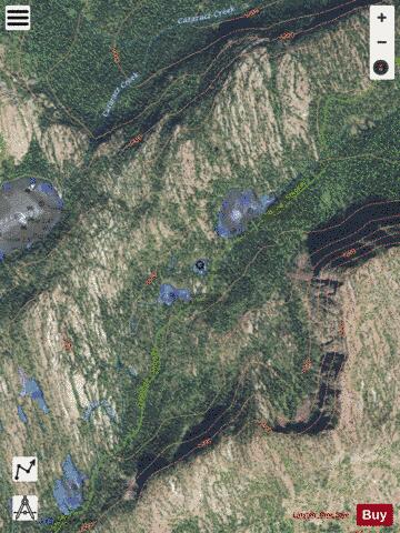 Necklace Lake #7 depth contour Map - i-Boating App - Satellite