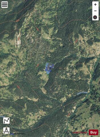 O'Dell Lake depth contour Map - i-Boating App - Satellite