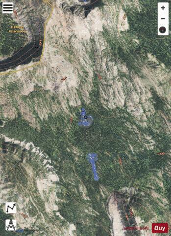 Rattlesnake Lake #17 depth contour Map - i-Boating App - Satellite