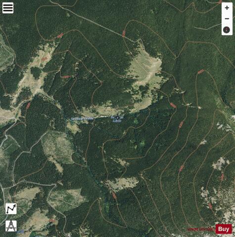 Selway Lake depth contour Map - i-Boating App - Satellite