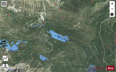 Tent Lake depth contour Map - i-Boating App - Satellite