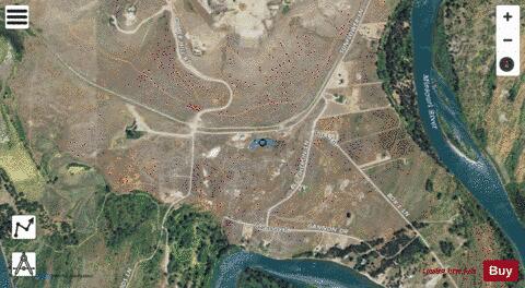 Zahara Pond depth contour Map - i-Boating App - Satellite