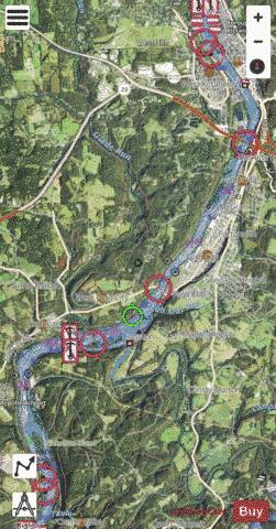 Monongahela River section 11_571_769 depth contour Map - i-Boating App - Satellite