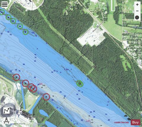 Ohio River section 11_519_795 depth contour Map - i-Boating App - Satellite