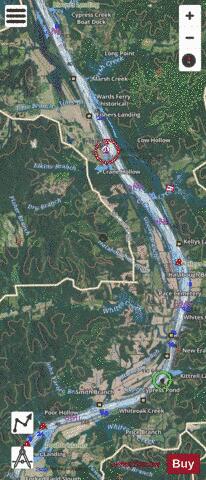 Tennessee River section 11_523_807 depth contour Map - i-Boating App - Satellite