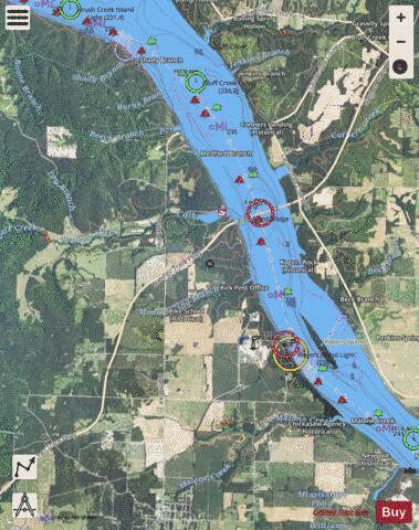 Tennessee River section 11_523_812 depth contour Map - i-Boating App - Satellite