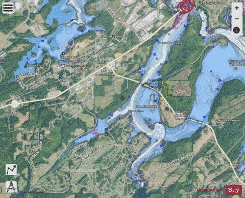 Tennessee River section 11_544_807 depth contour Map - i-Boating App - Satellite