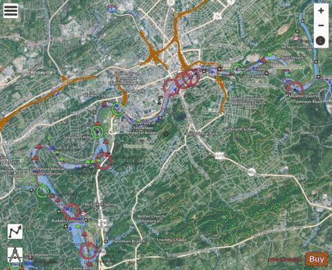 Tennessee River section 11_546_804 depth contour Map - i-Boating App - Satellite