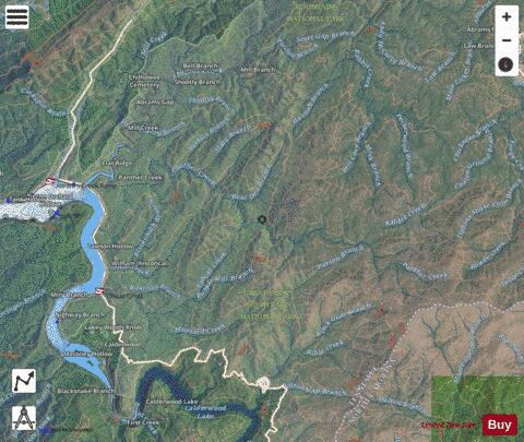 Tennessee River section 11_546_807 depth contour Map - i-Boating App - Satellite