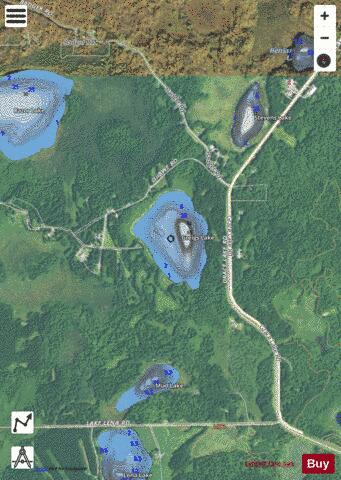 Greigs Lake depth contour Map - i-Boating App - Satellite