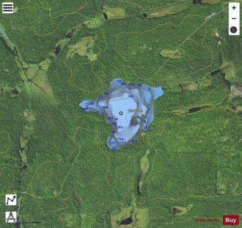 Chub Lake depth contour Map - i-Boating App - Satellite