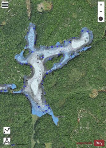 Finger Lake depth contour Map - i-Boating App - Satellite