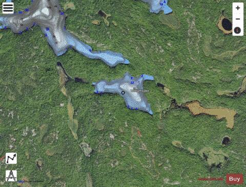 Trillium Lake depth contour Map - i-Boating App - Satellite