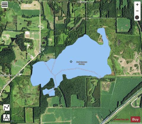 Dark Cypress Swamp depth contour Map - i-Boating App - Satellite