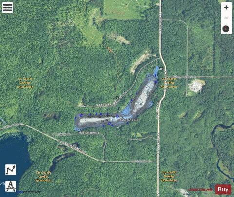 Ashegon Lake depth contour Map - i-Boating App - Satellite