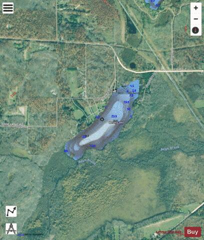 Bean Lake depth contour Map - i-Boating App - Satellite