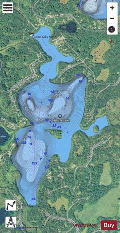 Cadotte Lake depth contour Map - i-Boating App - Satellite