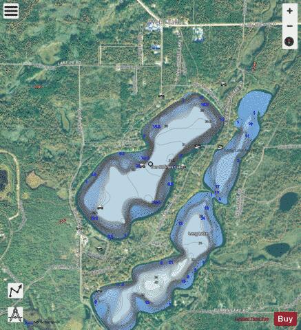 Des Moines Lake depth contour Map - i-Boating App - Satellite
