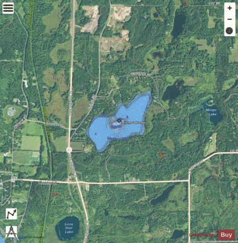 Fremstadt Lake depth contour Map - i-Boating App - Satellite