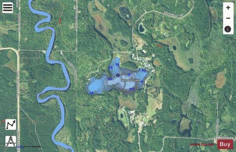 Hoinville Lake depth contour Map - i-Boating App - Satellite