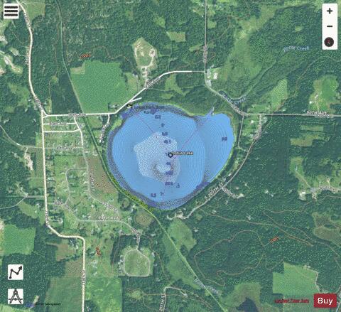 Lotus Lake depth contour Map - i-Boating App - Satellite