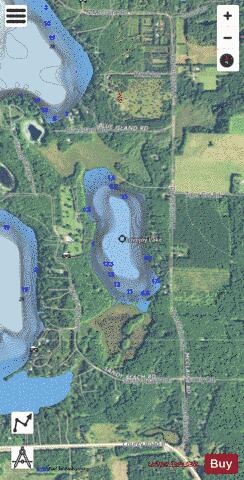 Lovejoy Lake depth contour Map - i-Boating App - Satellite