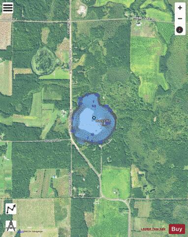 Mack Lake depth contour Map - i-Boating App - Satellite