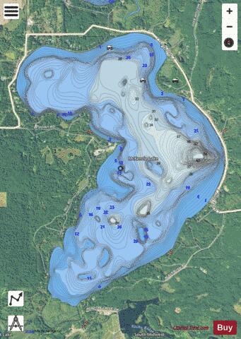 McKenzie Lake depth contour Map - i-Boating App - Satellite