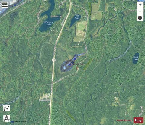 Camp Five Lake depth contour Map - i-Boating App - Satellite