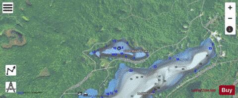 Little Maiden Lake depth contour Map - i-Boating App - Satellite