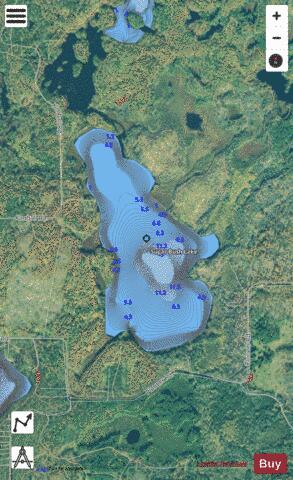 Sugar Bush Lake depth contour Map - i-Boating App - Satellite