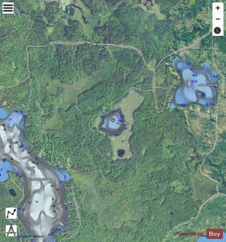 Lake Ree depth contour Map - i-Boating App - Satellite