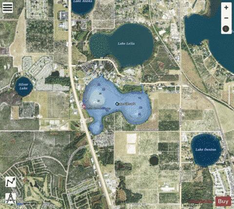 Glenada depth contour Map - i-Boating App - Satellite